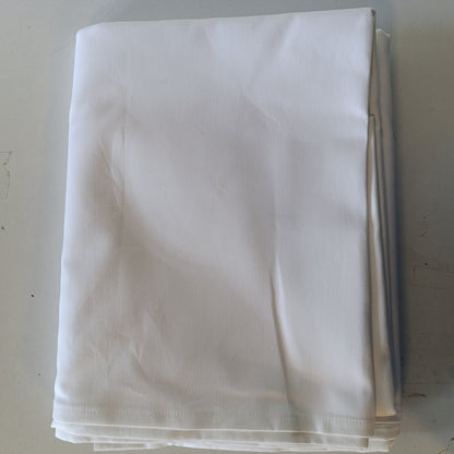 217507 - Mbulesë tavoline Damask 100% pambuk, e bardhë, drejtkëndëshe, 160 x 360 cm, fije e përdredhur dyfish me cilësi të lartë