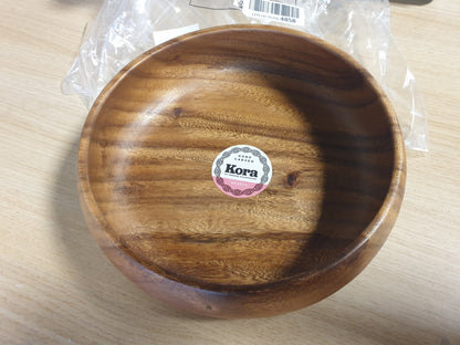 222516 - PREMIER HOUSEWARES Tas sallate Kora, prej druri akacie, i madh dhe i rrumbullakët