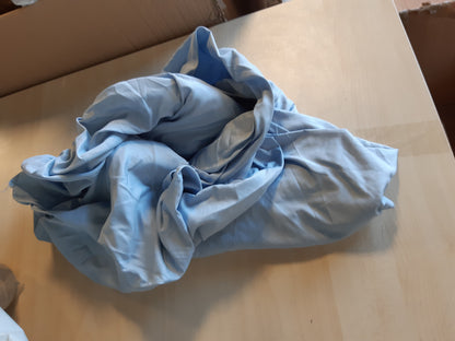 257865 - TODOCAMA Çarçaf i rregullueshëm me mbushje prej mikrofibre të lëmuar ekstra të butë, për shtrat 90 x 190/200 cm, Blu e çelët