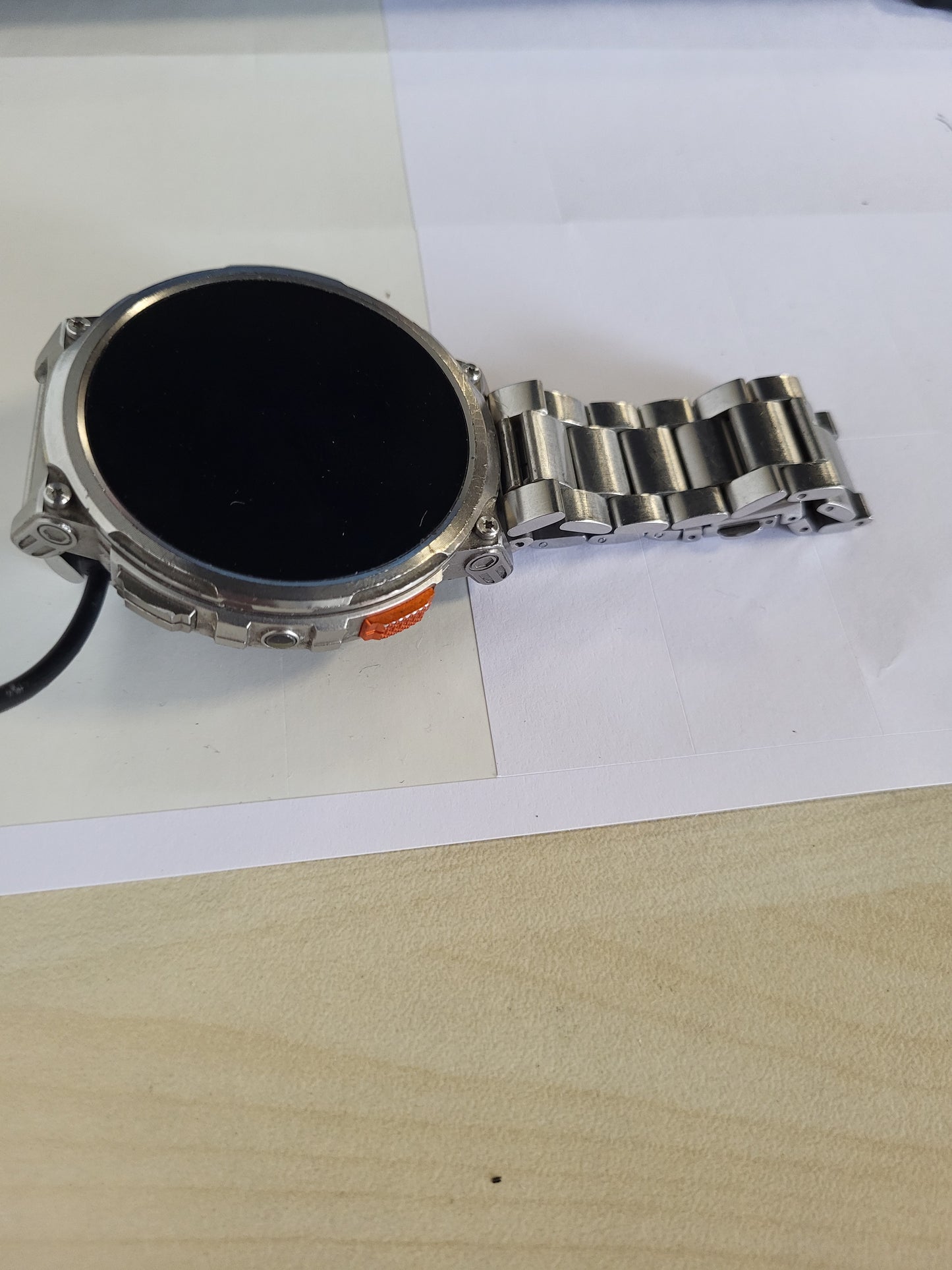 267984 - DREMAC Orë Inteligjente për Burra, Ekran i Madh HD 1.85", Bateri 730 mAh, Orë Sportive me Fener, Mbi 120 Modalitete Sportive, IP68, Monitor Rrahjeve të Zemrës 24/7, Monitor Gjumi për Android dhe iOS, Argjend
