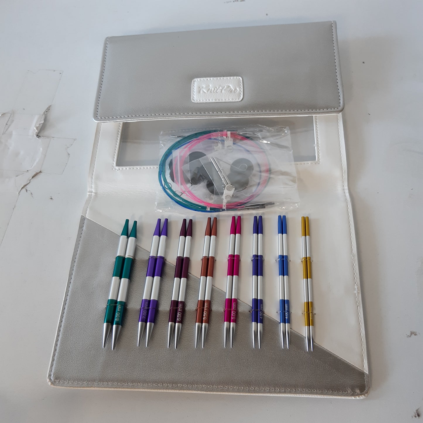 213241 - KNITPRO Set majash gjilpërash të ndërrueshme 5.5" (14 cm) | 8 madhësi – 3.5 mm deri në 8 mm