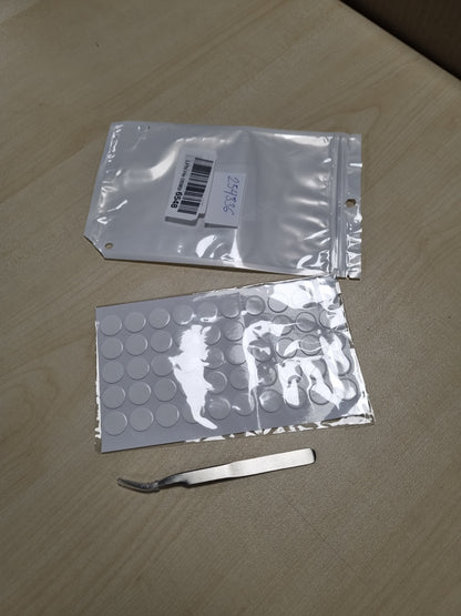 254336 - LLPT Pika ngjitëse me dy anë transparente të rrumbullakëta 50 copë 15 mm Nano ngjitëse të lëvizshme