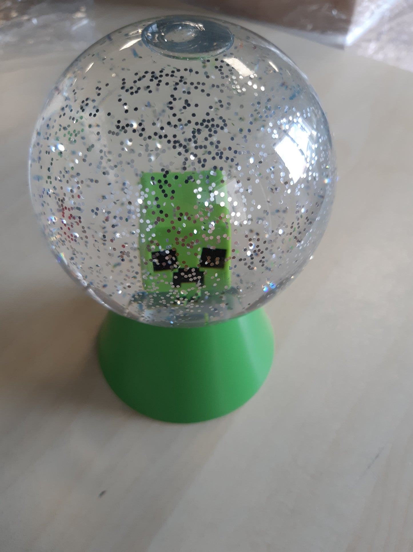 263222 - PALADONE Glob bore me shkëlqim LED Minecraft Creeper, glob bore LED që ndryshon ngjyrën për fëmijë dhe adoleshentë