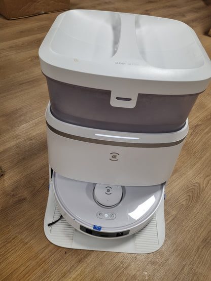 116227 - ECOVACS DEEBOT T30 PRO OMNI - Fshesë Robot me Korrent, Stacion Mini Vetëpastrimi, Pastrim Adaptiv TruEdge, Furçë Kundër Ngatërresave, Fuqi Thithjeje 11000 PA, Larje Me Ujë Të Nxehtë 70℃
