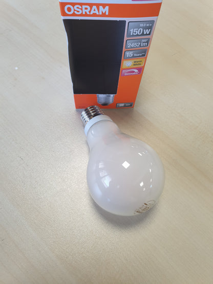 216402 - OSRAM Llambë LED me filament të errësueshëm E27, 18W, e bardhë e ngrohtë (2700K)