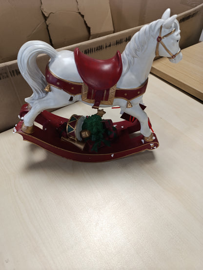 226403 - VILLEROY & BOCH Aksesorë Dimërorë për Kolazh Kali Lëkundës XL, figurë dekorative, polirezinë, 32.8 x 10.8 x 32.5 cm