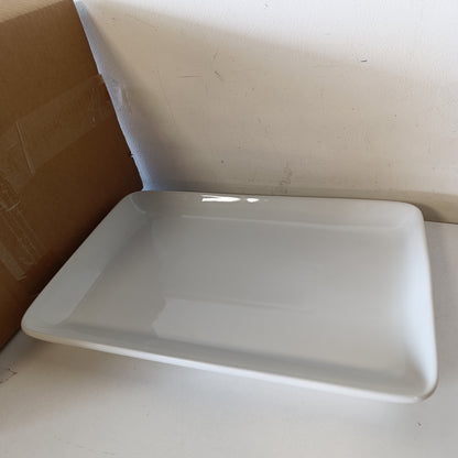 196996 - MIKASA Pjatë Servirjeje me Shkumës prej Porcelani, e Formës Drejtkëndëshe, 33x22x2.5cm, e Paketuar