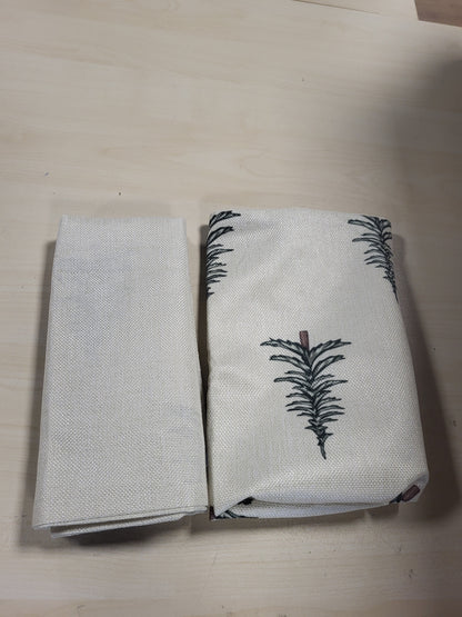 168391 - YCOLL - Set 2 Mbulesa Jastëkësh Krishtlindje 50x50cm, Prej Liri, Për Divan dhe Dhome Gjumi