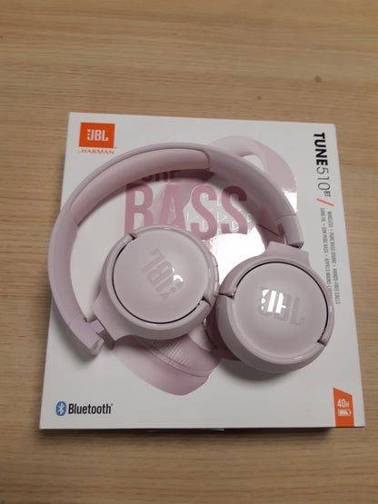 266323 - JBL TUNE 510 BT - Kufje Bluetooth On-Ear - Rozë - Kufje të palosshme - Jetëgjatësi e baterisë deri në 40 orë
