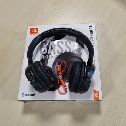 268066 - JBL TUNE 510 BT – Kufje Bluetooth On-Ear – Të zeza – Kufje të palosshme – Jetëgjatësi e baterisë deri në 40 orë