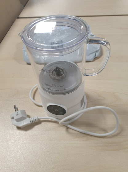 245543 - Shkumëzues Elektrik Qumështi 4 në 1, Ngrohës Automatik Qumështi, Kapacitet: 300ml, i Bardhë