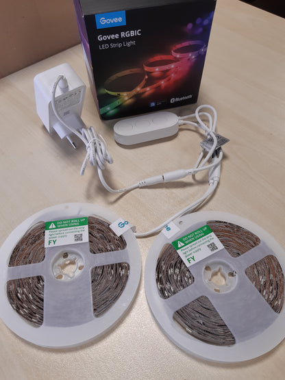246426 - GOVEE Shirit LED 20m, RGBIC, kontroll segmenti, sinkronizim muzike, 2 rrotulla 10m