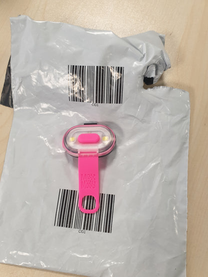 210474 - MAX & MOLLY Matrix Ultra LED, Dritë për Qen për Rrip dhe Jakë, Ngjyra Trëndafil, E Papërshkueshme nga Uji, E Rikarikueshme me USB, Siguri të Rritur Natën