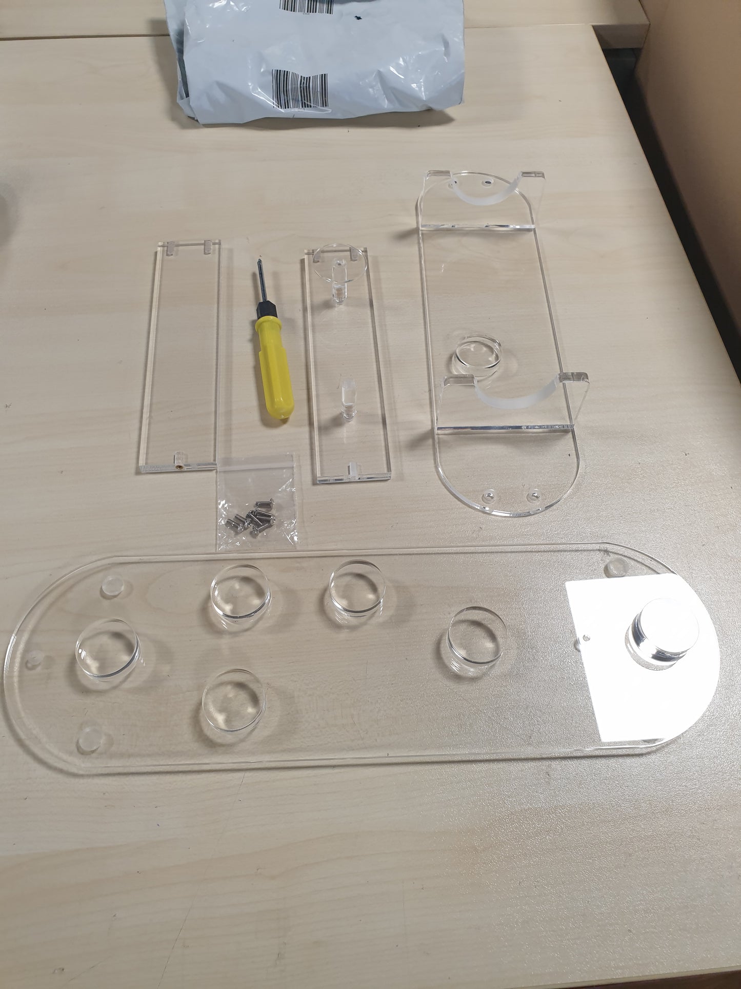 256068 - TOSAGE Organizues akrilik për Dyson Airwrap, 7 ndarje për aksesorë dhe difuzor, mbajtëse ruajtjeje që kursen hapësirë për banjo dhe shtëpi, me montim të lehtë.