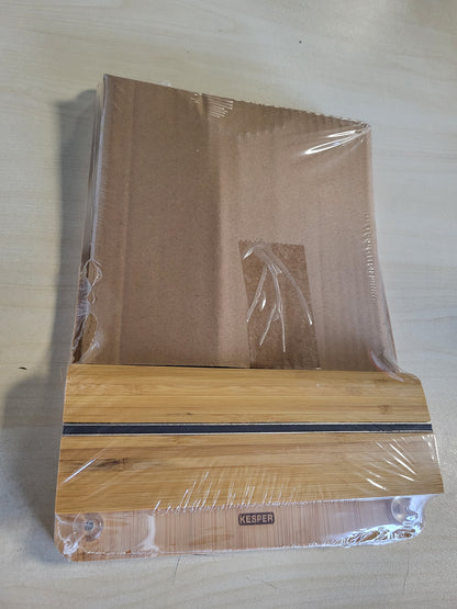 185938 - KESPER Dërrasë Prerëse Djathi me Takëme, Materiali Bambu dhe Çelik Inox, Dimensionet 30x20x8cm, Ngjyra e Bardhë - 58641 13
