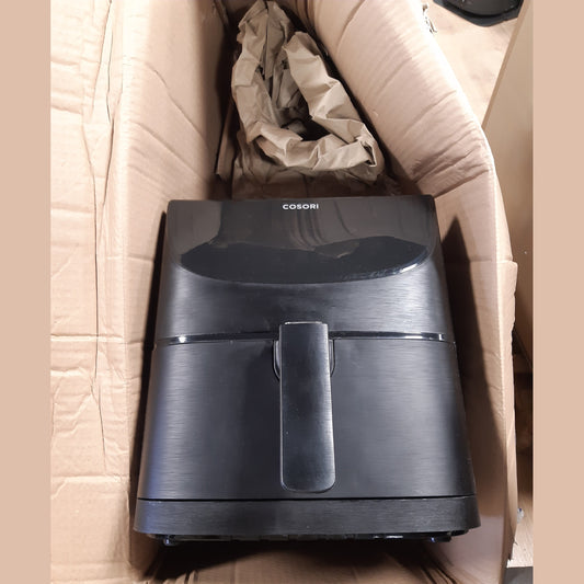 118290 - COSORI Fritezë me Ajër 5.5L, 1700W, me 13 Funksione, Konsumon 85% Më Pak Vaj, Temperaturë Nga 75-205°C, Kohen Gatuaj 50% Më e Shpejtë se Furra, Përfshinë 100 Receta Italiane, Ekran Dixhital, Modeli CP158, Ngjyra e Zezë