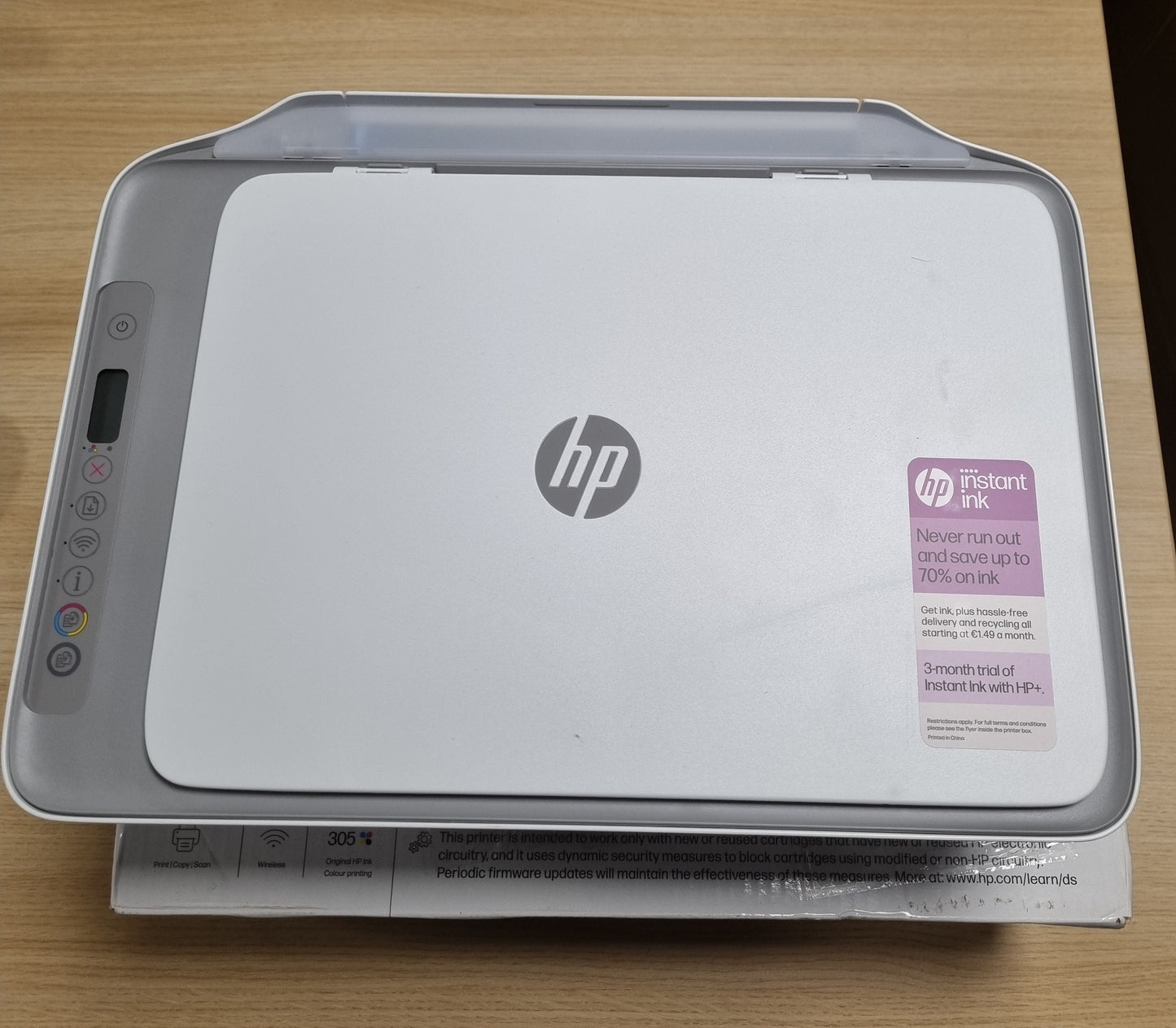 126359 - PRINTERI HP DeskJet 2820e Shumëfunksional me Wi-Fi, Printer, Skaner, Fotokopjues, 3 Muaj Printim Falas me Bojë HP Instant Ink të Përfshirë