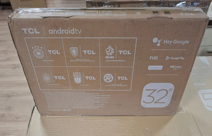 123456 - TCL Televizor Inteligjent 32L5A 32 Inç FHD HDR me Android TV, Modaliteti për Fëmijë, Audio Dolby, i Pajtueshëm me Asistentin Google