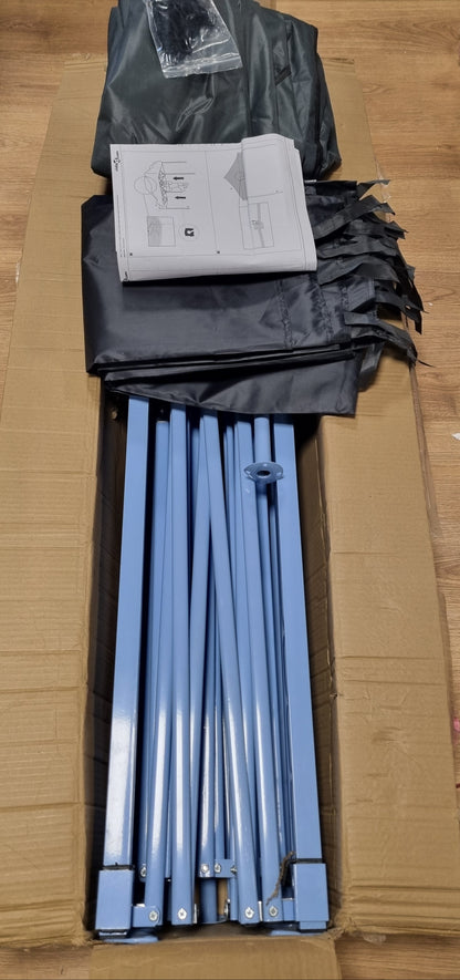 244772 - VIDAXL Tendë e palosshme me 3 mure 431x291x315 cm Antracit