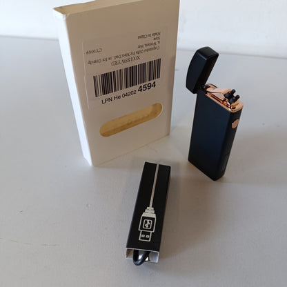 198289 - COQUIMBO Çakmak Elektrik për Meshkuj, Çakmak Plazma me Hark të Rikarikueshëm nëpërmjet USB, i Papërshkueshëm nga Era, me Ekran Baterie, Dhuratë për Ditën e Shën Valentinit, Ditëlindje për Meshkuj, Femra