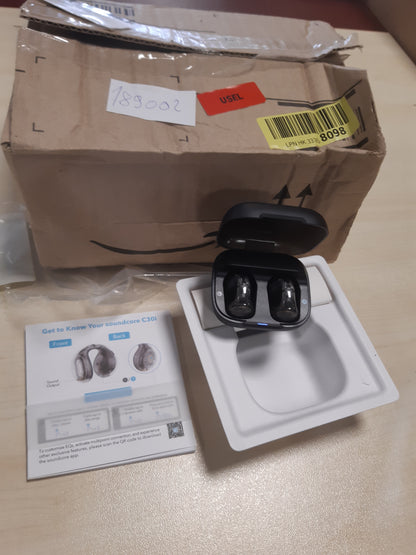 189002 - ANKER Soundcore C30i, Kufje me Vesh të Hapur dhe me Kapëse, Dizajn i Lëhtë, Vendosje e Sigurt, Tingull i Intens dhe Kohëzgjatje 30 orë Lojë, Rezistent ndaj Ujit IPX4, Ideal për Sporte dhe Palestër