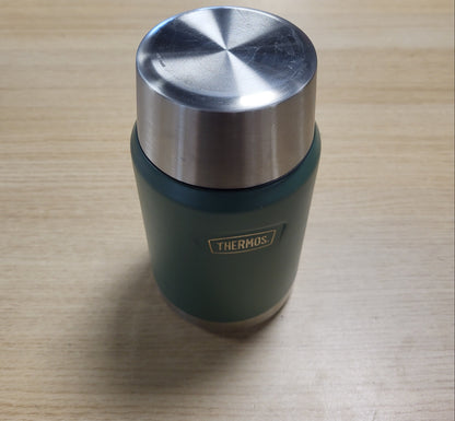 221671 - Icon Vazo Ushqimi Termos, Enë Ushqimi 710 ml, Çelik inox 18/8, Mure të dyfishta, Me lugë të palosshme, Bazë anti-rrëshqitëse, I papërshkueshëm nga uji