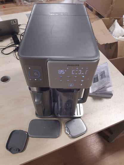 183001 - PHILIPS Stacion Uji me Osmozë të Kundërt, Ujë i Nxehtë dhe i Ftohtë, Makinë Akulli të Integruar, Teknologji UV-C, Rimineralizim, Monitor TDS, Kapaciteti i Rezervuarit 6L, Jetëgjatësia e Filtrit 1 Vit