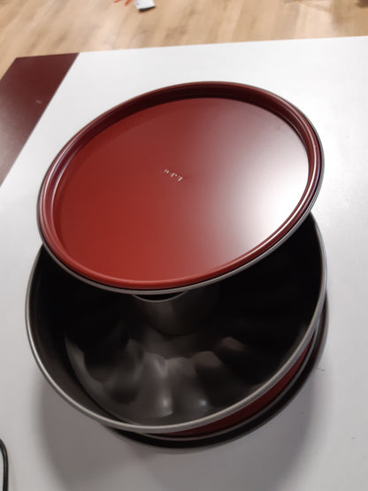 251953 - TEFAL DELIBAKE SAVARIN FORMË ME SUSTË, 27 cm, Çelik i Kuq Karboni