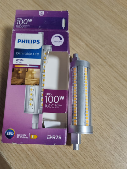 206290 - PHILIPS Llambë LED R7S 118 mm, 100 W, Dritë e Bardhë Neutrale, Jetëgjatësi e Madhe, Kursyese Energjie