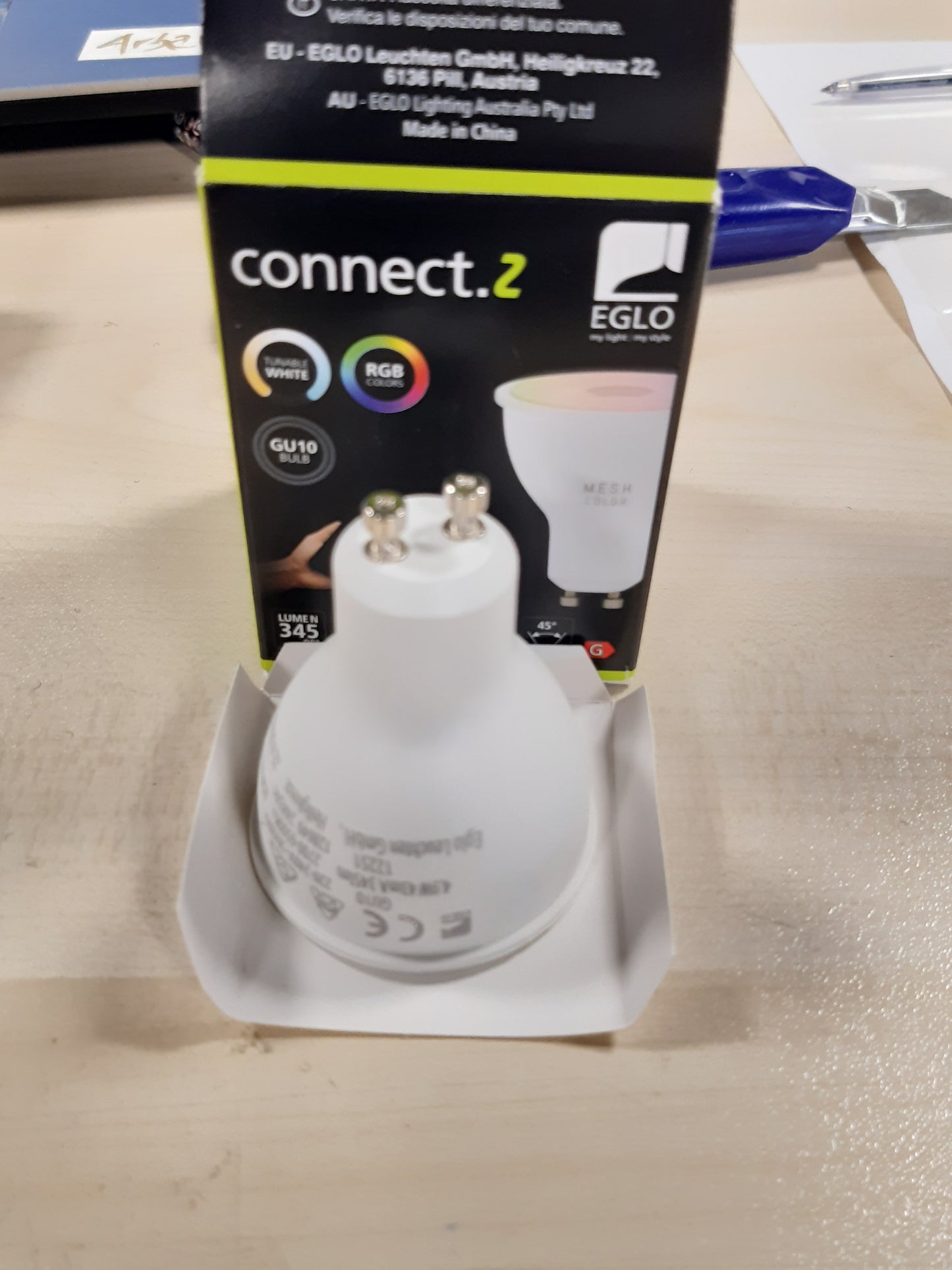 168845 - EGLO CONNECT.Z - Llambë LED Smart Home GU10 5W, me kontroll të ZigBee dhe Aplikacion, E zbehtë, Ngjyrë e Dritës e Rregullueshme, 345 Lumen