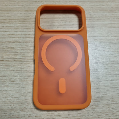 267062 - JETech - Mbështjellëse magnetike për iPhone 17 Pro 6.3 inç, e pajtueshme me MagSafe, mbrojtëse e hollë minimaliste mat, transparente dhe rezistente ndaj goditjeve (portokalli)