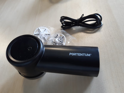 215802 - PORTENTUM Heqës pushi elektrik – Ekran LED, 3 shpejtësi deri në 9,000 RPM, Teh me 6 tehe, Jetëgjatësi baterie deri në 2 orë
