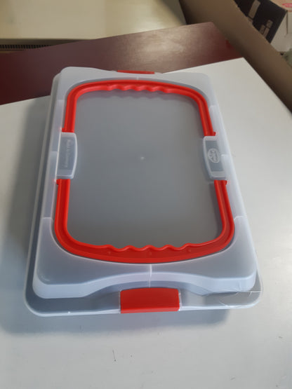 251619 - DR. OETKER Tepsi Pjekjeje me Mbulesë Transporti Bake & Go, 3 në 1: 42x29x4 cm, Jo-ngjitëse