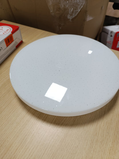 229219 - EGLO Llambë tavani Pogliola-S, Ø 31 cm, LED me efekt kristali, çelik dhe plastikë, e bardhë