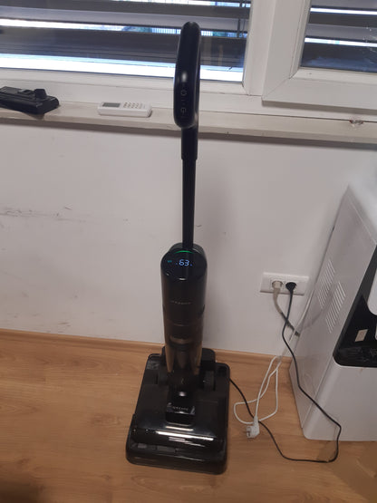 144016 - DREAME H15 Pro - Fshesë me Korrent për Dysheme me Thithje 21,000 Pa, Teknologji AI, Furçë Zhytëse 100°C dhe Tharje 5-Minutëshe në 90°C, Krahu Robotik GapFree DescendReach, Pa Ngatërresa