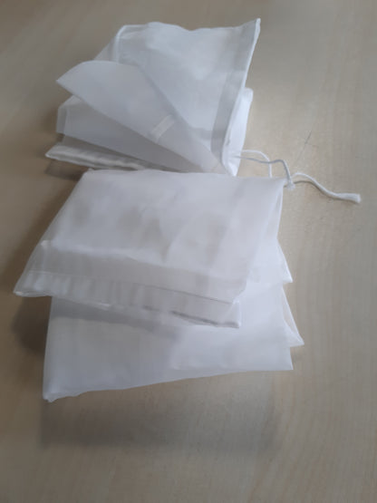 254164 - UMCHU Set me 3 qese qumështi arrash prej najloni 200 rrjetë, leckë filtri/pëlhurë kulluese me rrjetë të hollë, të lahet, për qumësht arrash, lëng frutash, lëng perimesh (30 x 20 cm)