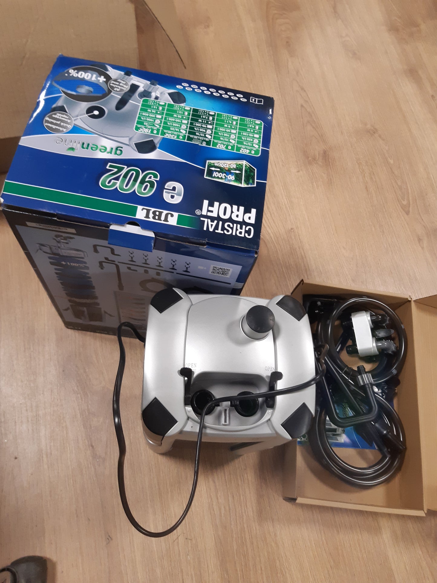 183062 - JBL CristalProfi E902 greenline - Filtër i Jashtëm për Akuarium, Argjend, Kapacitet 90-300L