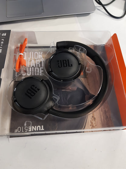 268071 - JBL TUNE 510 BT – Kufje Bluetooth On-Ear – Të zeza – Kufje të palosshme – Jetëgjatësi e baterisë deri në 40 orë
