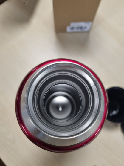 213937 - THERMOS Termos Inox, shishe, e kuqe, 1.20L, çelik inox, i papërshkueshëm nga rrjedhjet, i mban pijet të ngrohta për 12 orë dhe të ftohta për 24 orë
