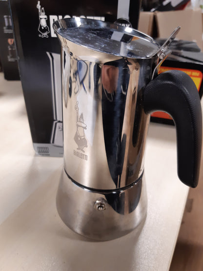 251095 - BIALETTI Makinë kafeje Venus me induksion për espresso, Pllakë gatimi çelik inox, 6 gota, 235 ml, alumini, argjendi