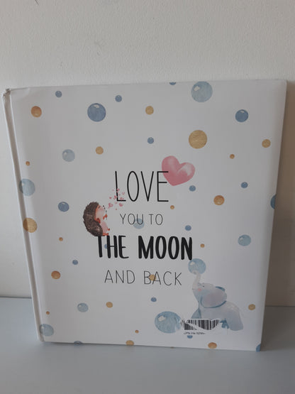 179972 - HAMA Albumi për foshnje 'To The Moon' i bardhë, Album fotografish 60 faqe, Kapacitet rreth 240 foto, Dimensioni 29x32cm, i përshtatshëm për vajza dhe djem