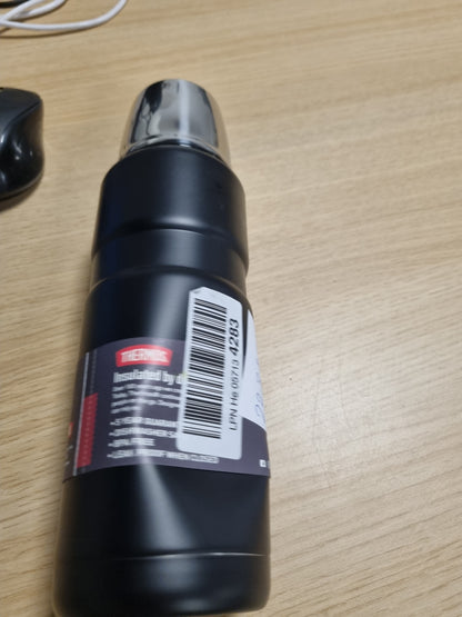 223366 - KING Termos shumëfunksional prej çeliku inox 470ml, e zezë mat