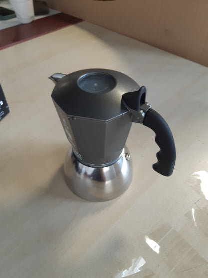 221291 - BIALETTI Makinë kafeje me induksion Brikka, 4 filxhanë (170 ml), Espresso, e përshtatshme për të gjitha sobat, dizajn elegant