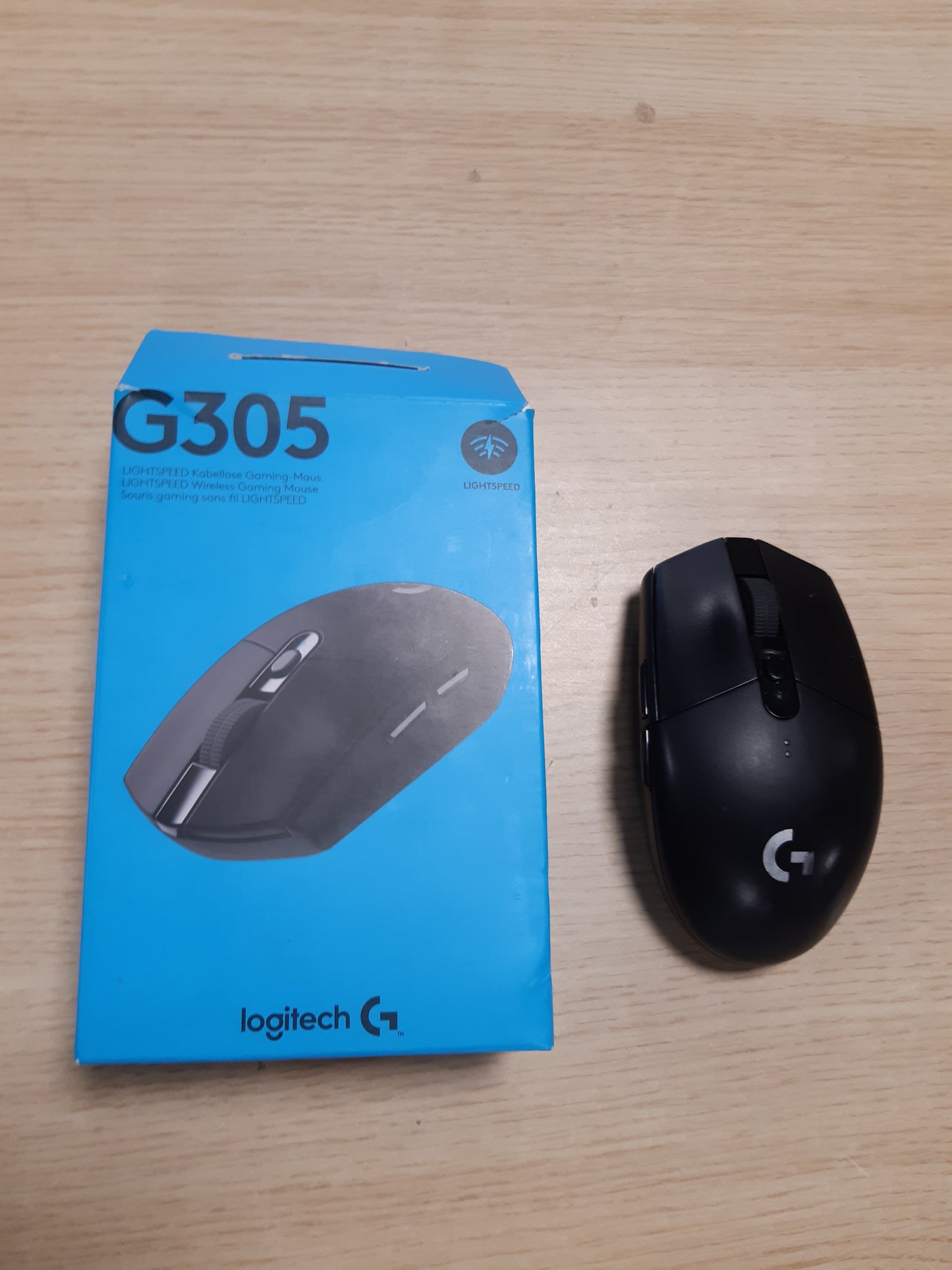 266244 - LOGITECH Maus pa tel për lojëra G G305, sensor HERO, 12,000 DPI, ultra i lehtë, 6 butona të programueshëm, jetëgjatësi e gjatë e baterisë, i pajtueshëm me PC/Mac - i zi