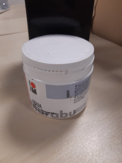 253340 - MARABU - Llak transparent akua pa ngjyrë, kanaçe 500 ml, llak akrilik me bazë uji