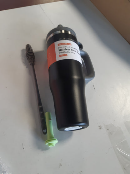 214720 - Filxhan i izoluar me kashtë dhe dorezë, 1200ml, Termos çeliku inox me kapak të papërshkueshëm nga rrjedhjet