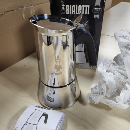 261093 - BIALETTI - Makinë kafeje Venus me induksion për espresso, 6 gota, 235 ml, çelik inox, alumini, argjendi