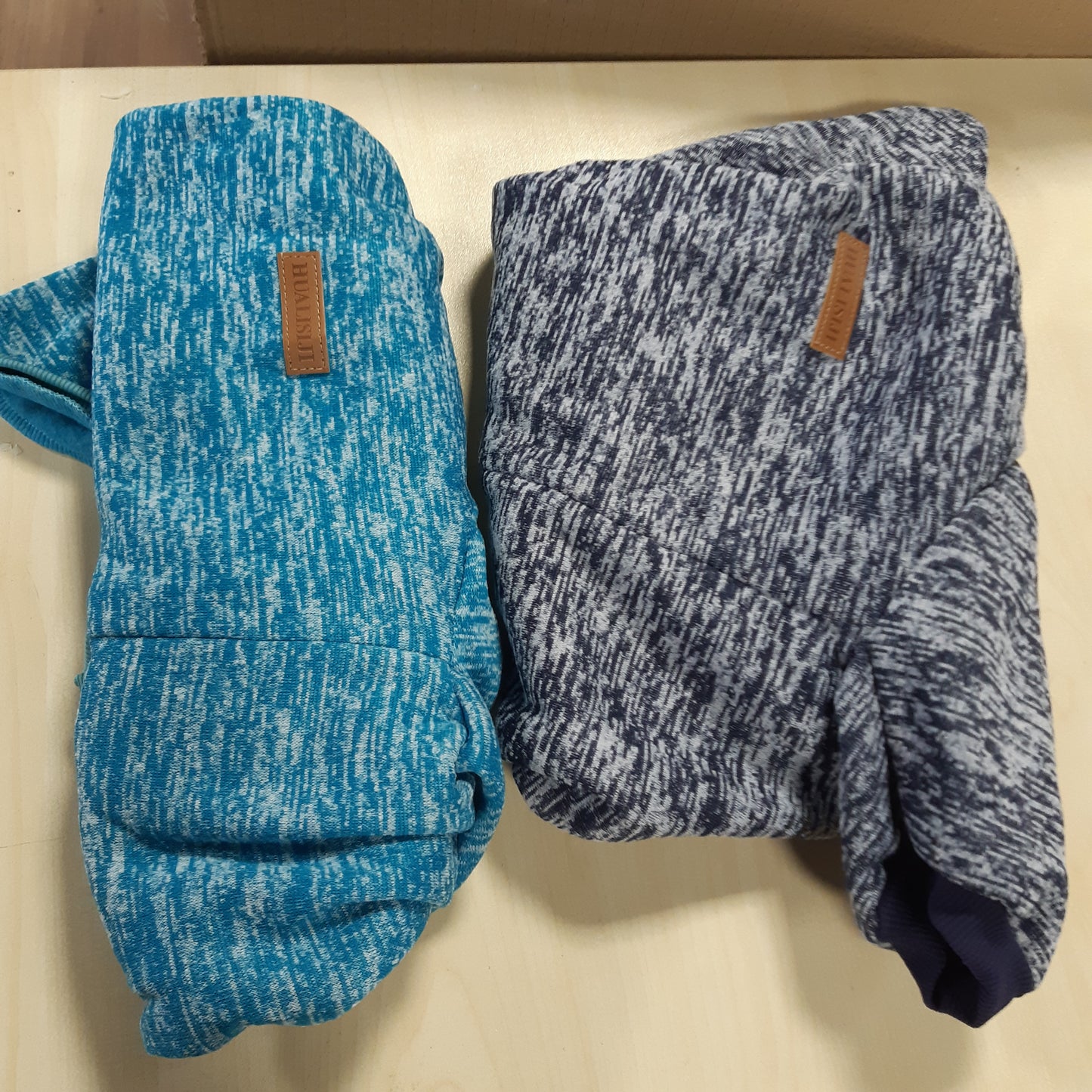 253790 - HUALISJI Bluzë për Qen të Mëdhenj, Bulldog Francez, 3XL, Blu+Blu Marine, e Ngrohtë dhe e Lehtë