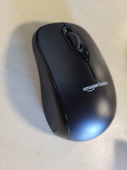 267188 - AMAZON BASICS MAUS KOMPJUTERI PA TEL ME MARRËS NANO USB, I ZI