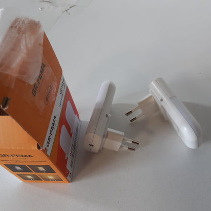 257736 - GRIFEMA GD101-2 [2 copë] Dritë nate për fëmijë me 3 nivele ndriçimi të rregullueshme, Dritë nate me sensor drite për dhomën e fëmijëve, banjo, korridor, kuzhinë, shkallë, 2700K e bardhë e ngrohtë